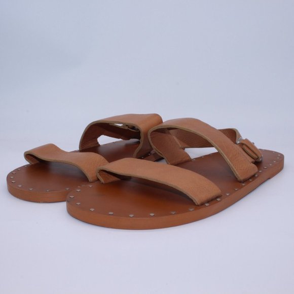Michael Kors Khaki Leather Sandals Size US 11 M - new with defect - Picture 12 of 12